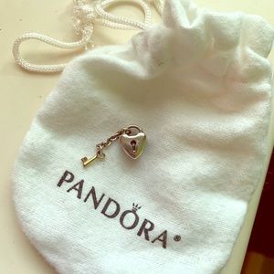 Pandora heart lock and key charm